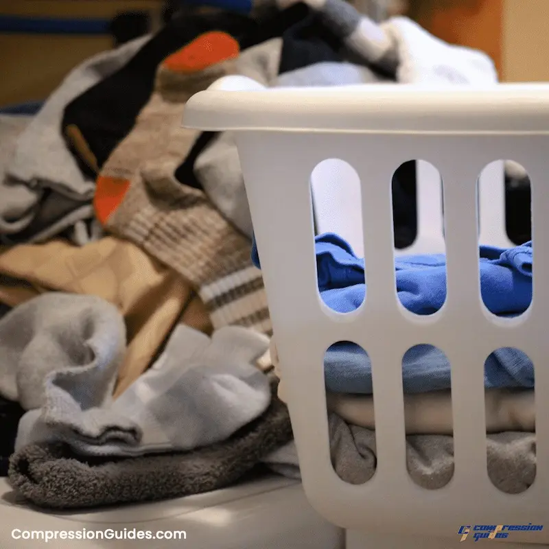 how to wash compression socks